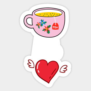 Tea Is Love Sticker